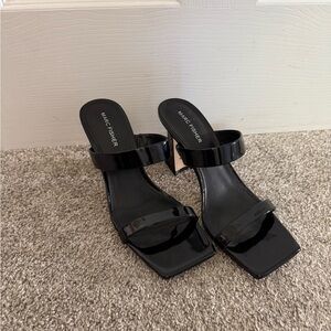 Marc Fisher Black Women's Heeled Sandals